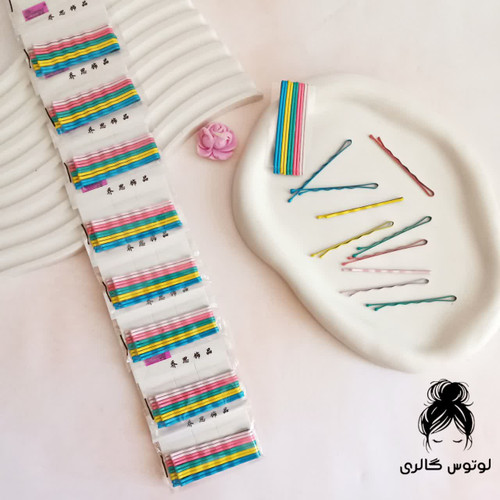 پنس مویی رنگی رنگی