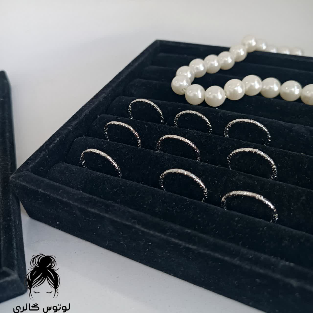 رینگ تراش خورده ی طلایی ونقره ای